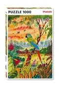Puzzle 1000 el. Ara zielona